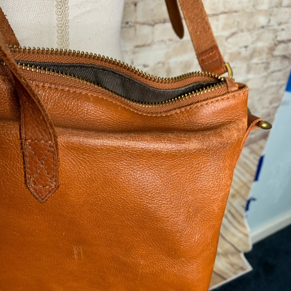 Madewell the transport satchel cognac brown - Picture 6 of 13